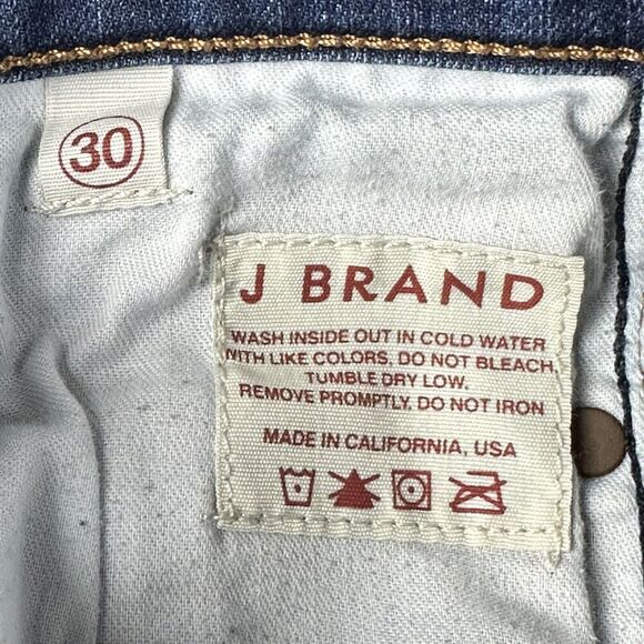 J Brand Jeans Womens 30 Blue Medium Air Wash The Skinny Stretch Denim USA Made - Picture 14 of 14